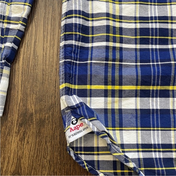 Bathing Ape Flannel Button Down Shirt (M) - Picture 12 of 15